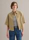 Beige pure cotton shirt with chest pocket, oversized fit_2
