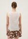 White pure cotton V-neck blouse, regular fit_3