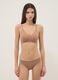 Beige Seamless Bra with Removable Padding_1