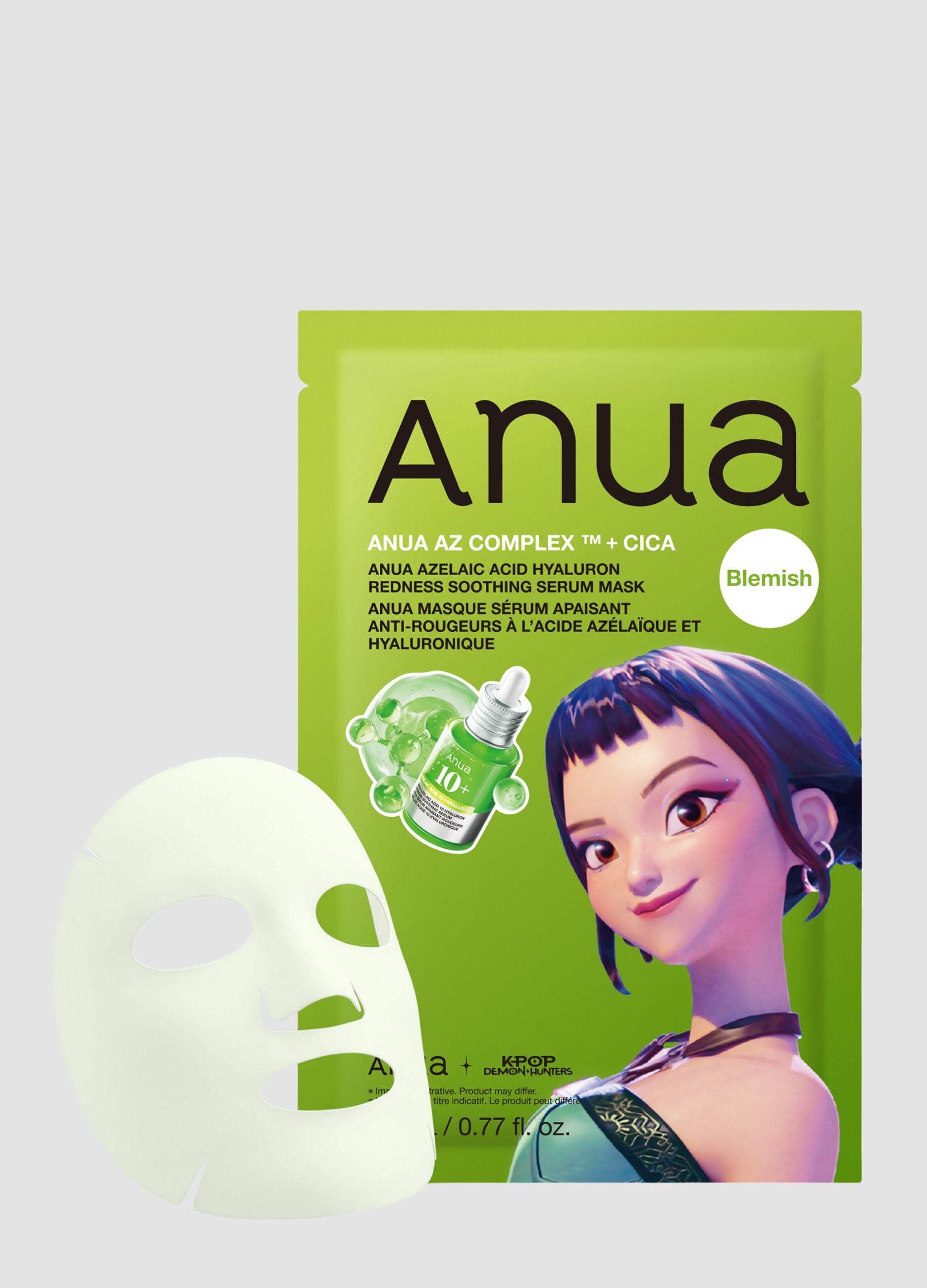 Azelaic Acid Hyaluron Redness-Soothing Serum Mask 23 ml | Anua K‑Pop Demon Hunters