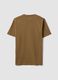 Brown pure organic cotton jersey T-shirt, regular fit_1