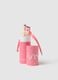 Pink essential eye brush set - kit with 4 brushes for eyes and eyebrows_0