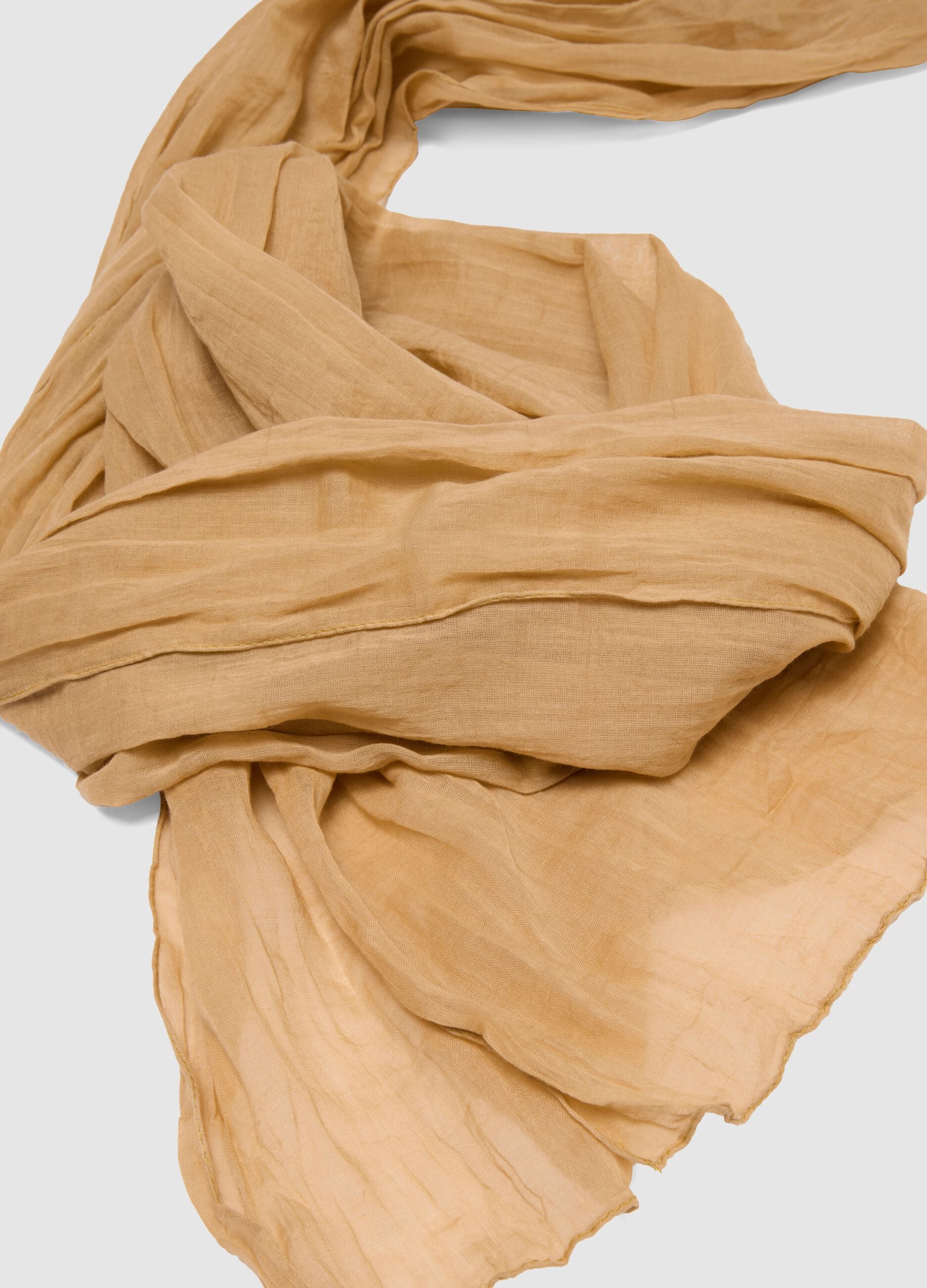 Pure Cotton Beige Scarf
