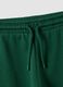 Pantaloni jogger verdi in puro cotone organico con coulisse per bimbo_3