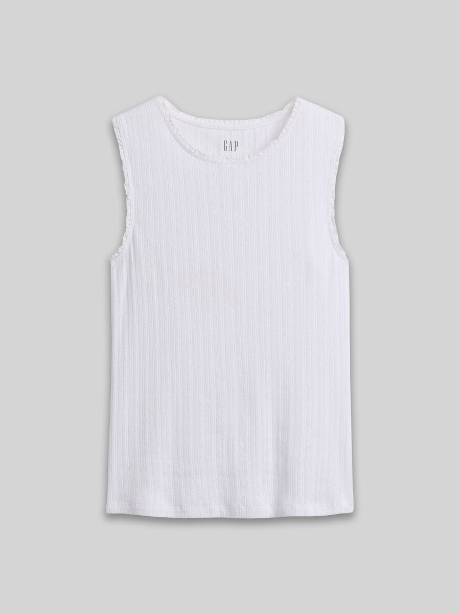 Ribbed cotton-blend tank top_3