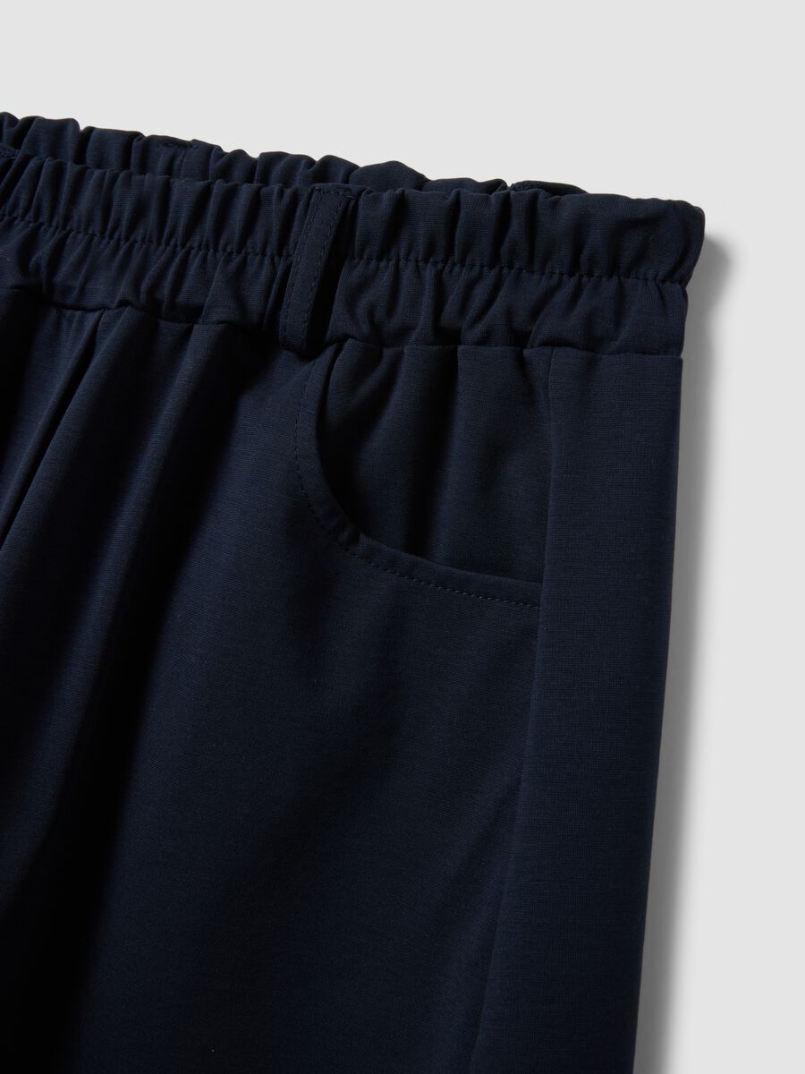 Blue stretch cotton trousers_5