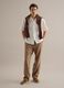 White short sleeve pure linen shirt regular fit_1