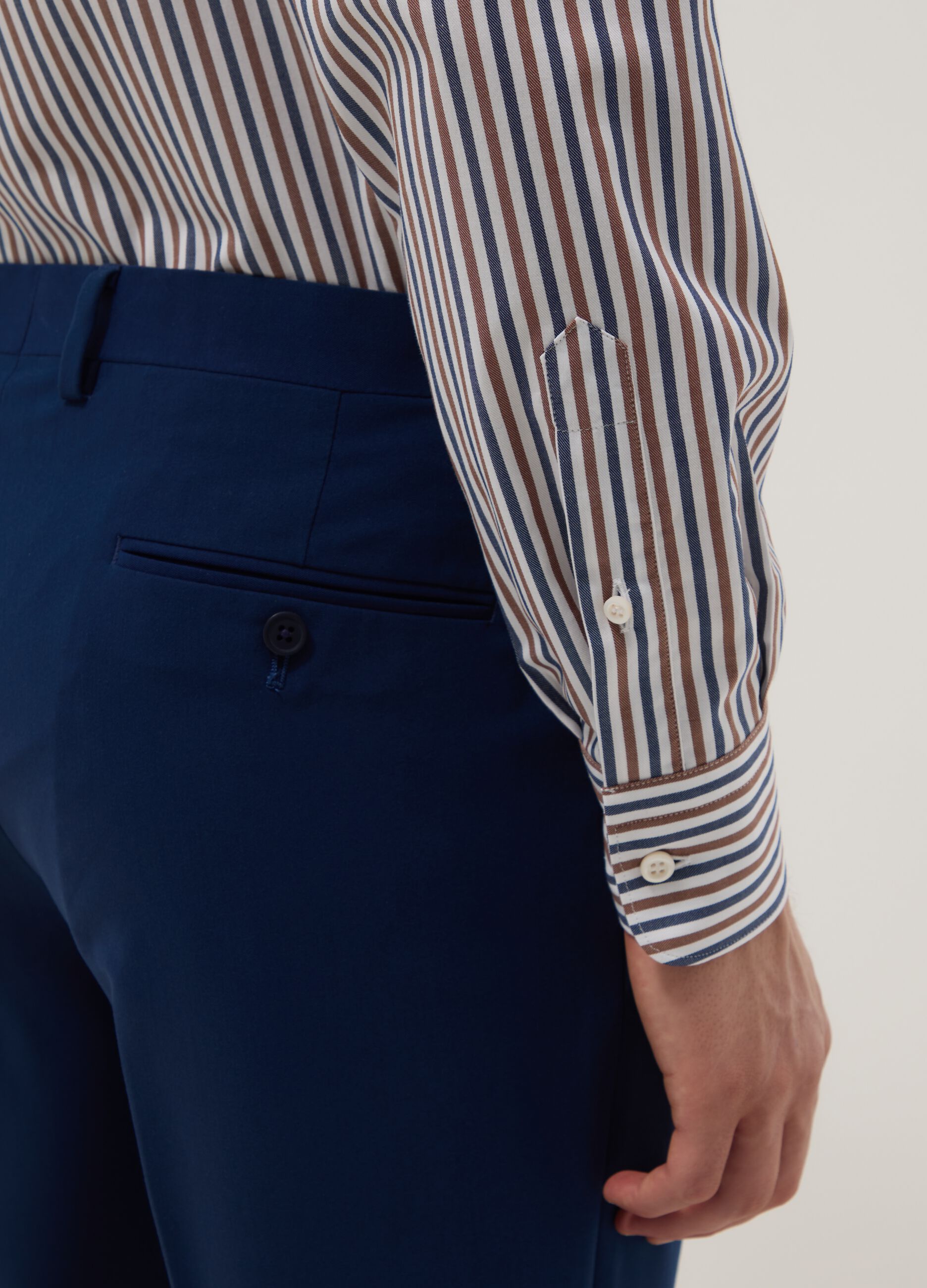 Multicolour Striped Pure Cotton Shirt Regular Fit