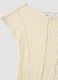 White stretch T-shirt with embossed floral texture_2