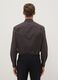 Brown pure cotton regular fit easy iron shirt_2