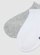 Multipack of short multicolour cotton blend socks for children_1
