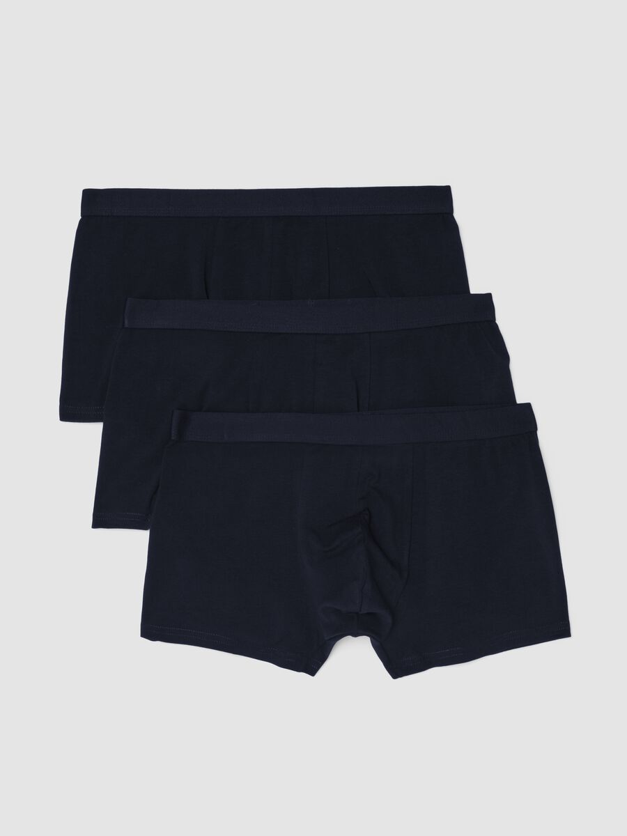Tripack di boxer blu in cotone organico_4