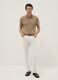 Beige pure cotton polo regular fit_1