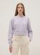 Purple pure cotton regular fit sweatshirt for girls_0