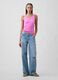 Ribbed stretch cotton tank top_2
