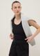Black stretch cotton fitted vest top_2