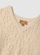 Beige maternity sweater in viscose blend with lace detailing_5