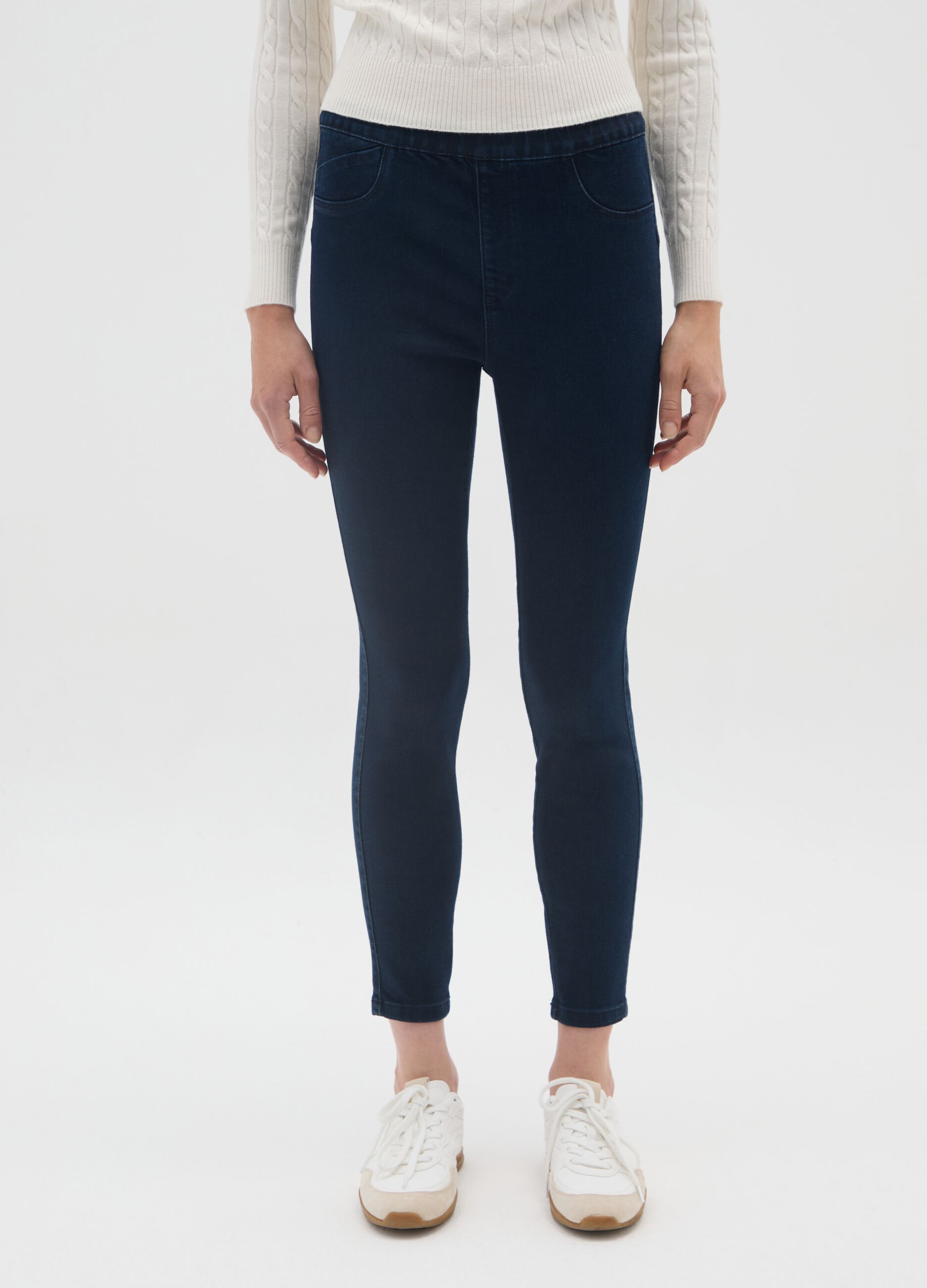 OVS Elasticated Blue Jeans
