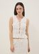 White pure cotton blouse regular fit with bow closure_2