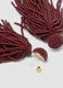 Drop Earrings with Brown Glass Beads_2