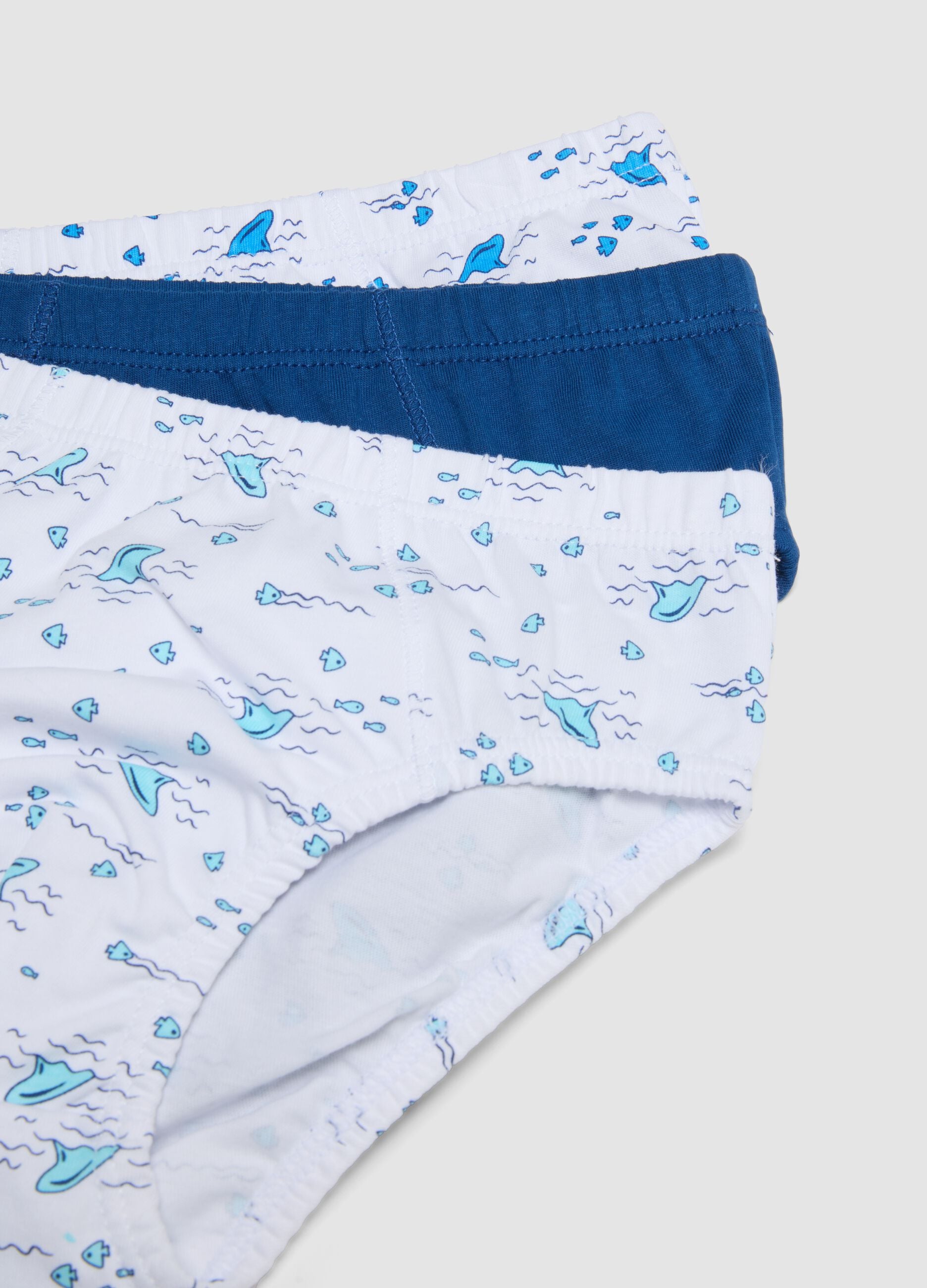 Boys&rsquo; multicolour pure cotton multipack briefs