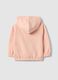 Pink stretch cotton sweatshirt for girls regular fit with flowers_1