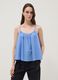 Blue pure cotton camisole with thin straps_2