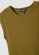 Green sleeveless fitted stretch-cotton dress_5