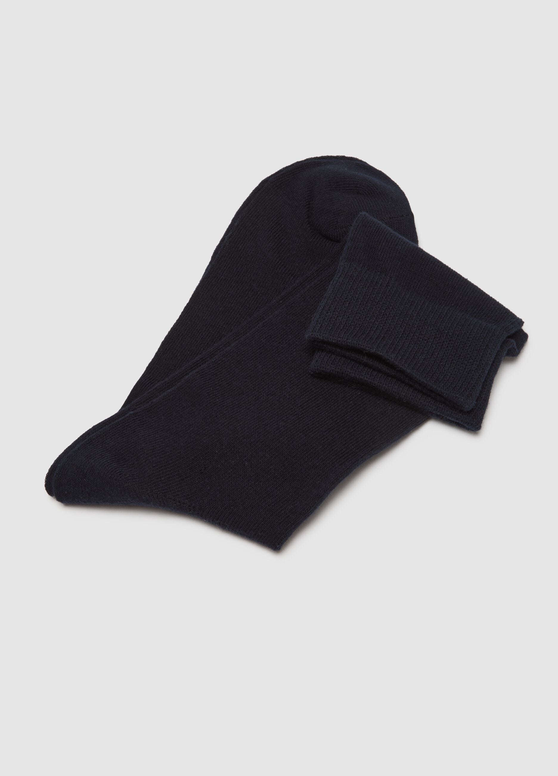 Multipack of Blue Midi Socks in Stretch Cotton Blend