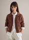 Regular fit brown pure cotton cardigan_2