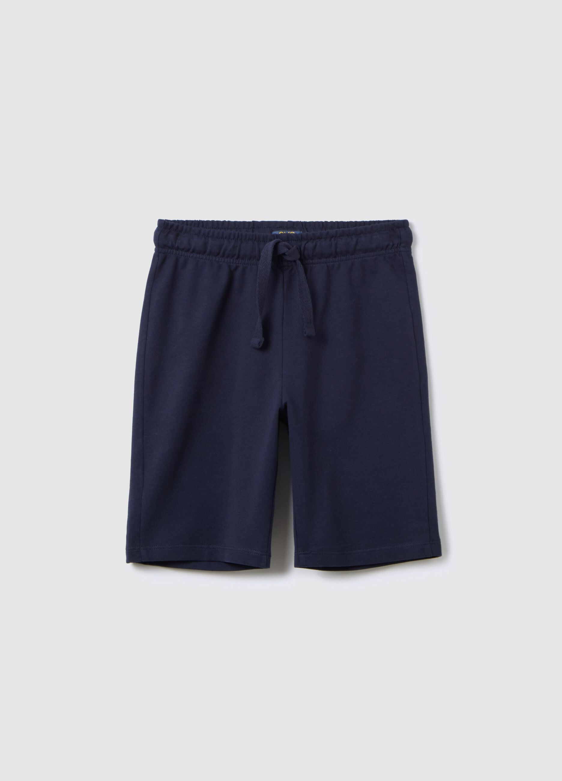 Boys&rsquo; blue shorts in 100% cotton with regular fit