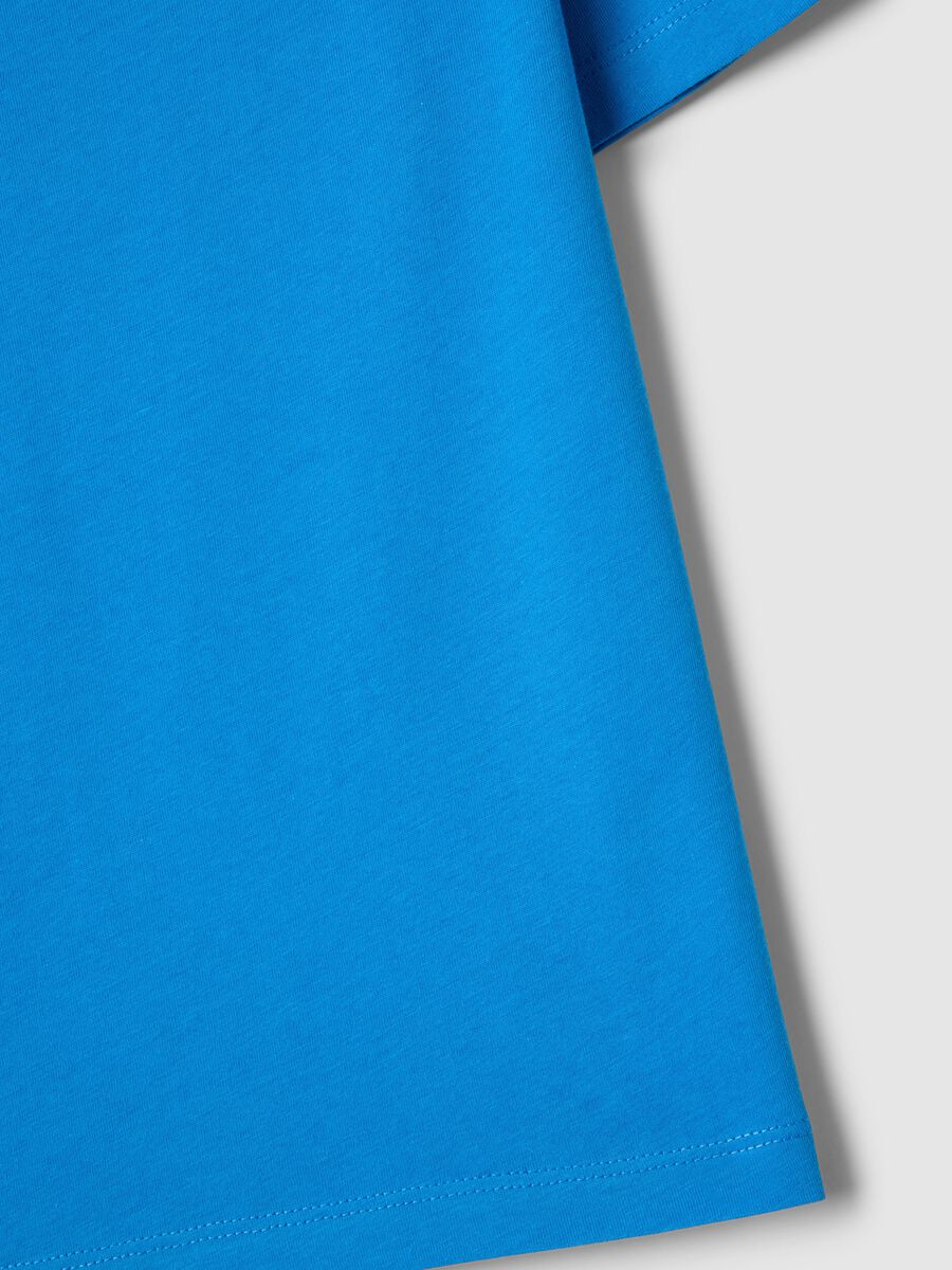 Sky blue pure cotton kids&rsquo; T-shirt, regular fit_3