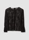 Black stretch blouse with sheer lace, regular fit_4