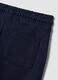 Pantaloni jogger blu in puro cotone con stampa cagnolino per bimbo_3