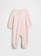 Pink cotton jumpsuit with print_1