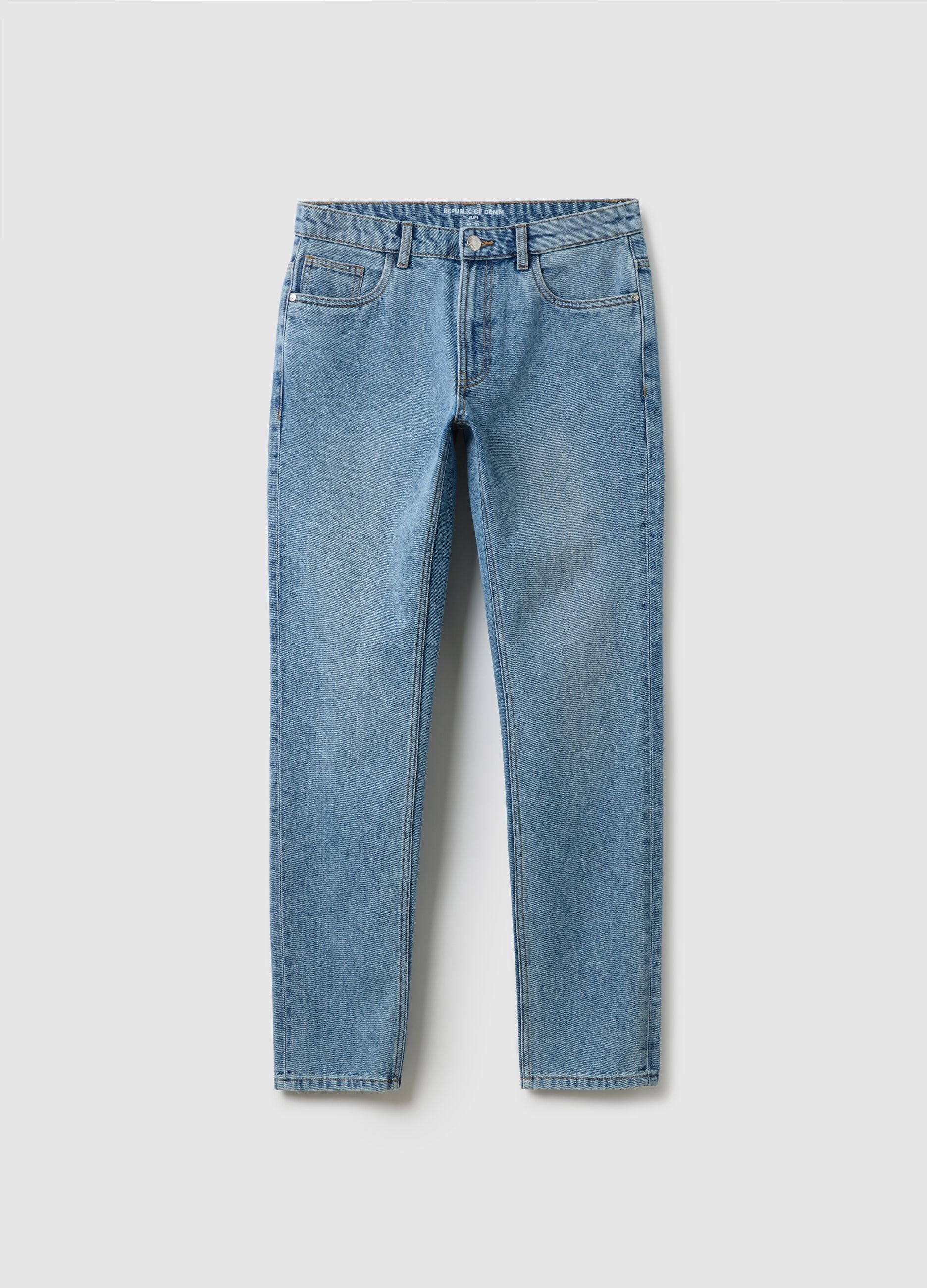 Slim fit blue denim jeans