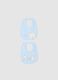 Pack of two blue pure cotton regular fit bibs for infants_0