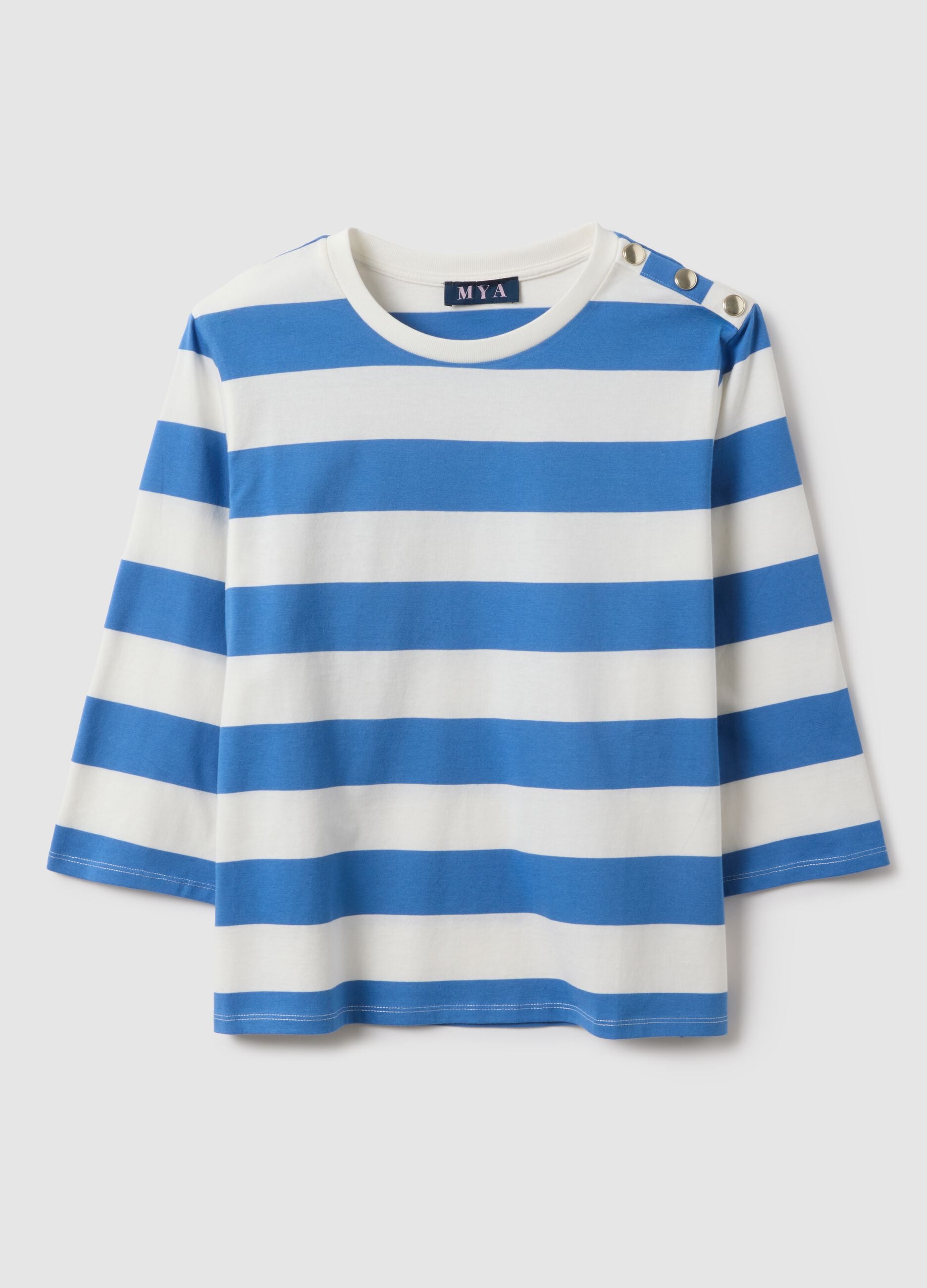 Regular Fit Multicolour Striped Pure Cotton Jumper