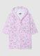 Multicolour pure cotton girl's bathrobe with designs_0