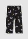 Girls' black organic cotton stretch skinny leggings_0