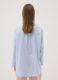 Blue striped pure cotton regular fit shirt_3