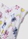 Girls&rsquo; white stretch cotton T-shirt with Stitch print_3