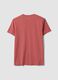 Pink pure cotton regular-fit short-sleeve T-shirt_1