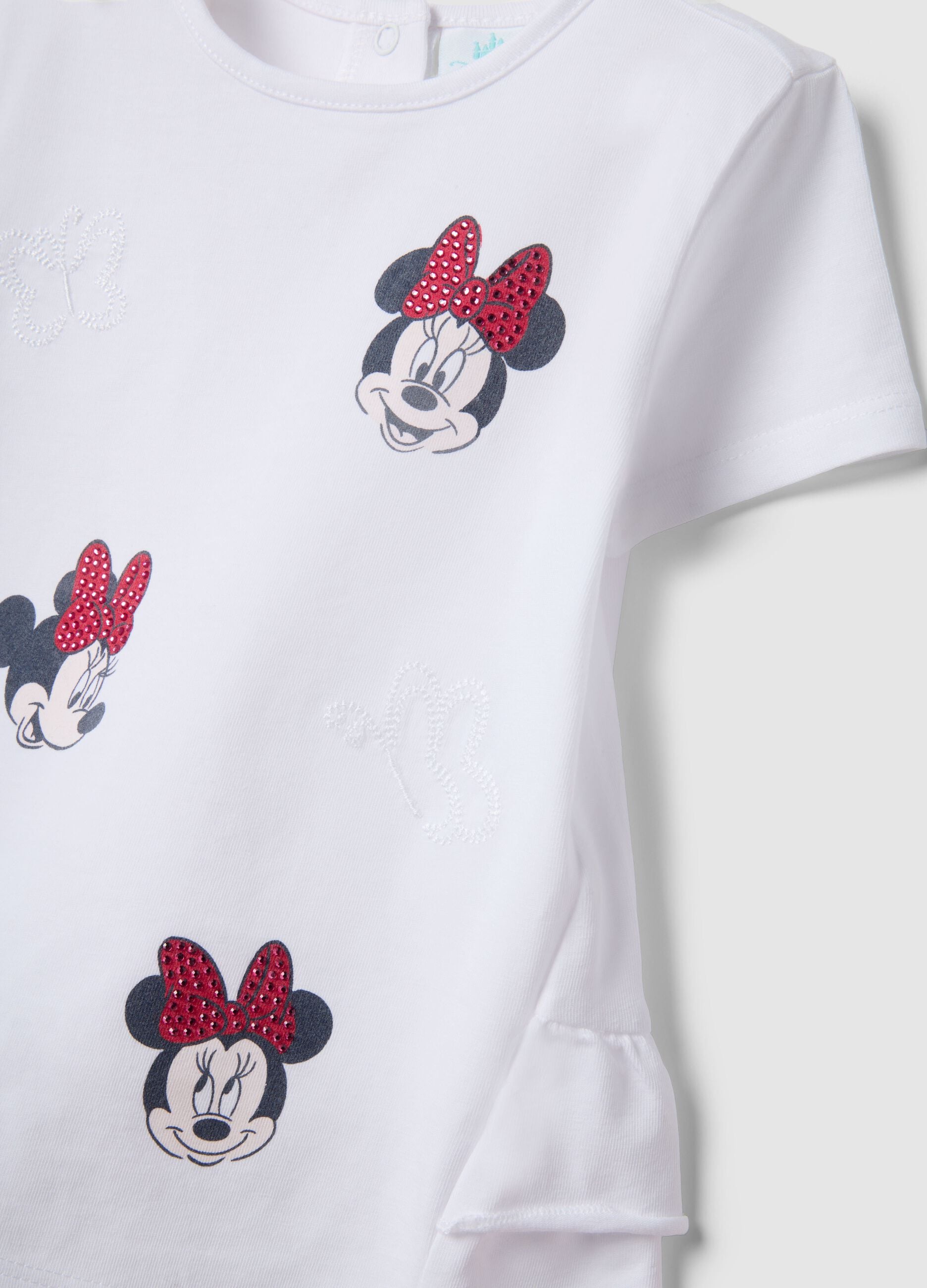 Disney Girls' Multicolour Stretch Cotton Top and Trousers Set