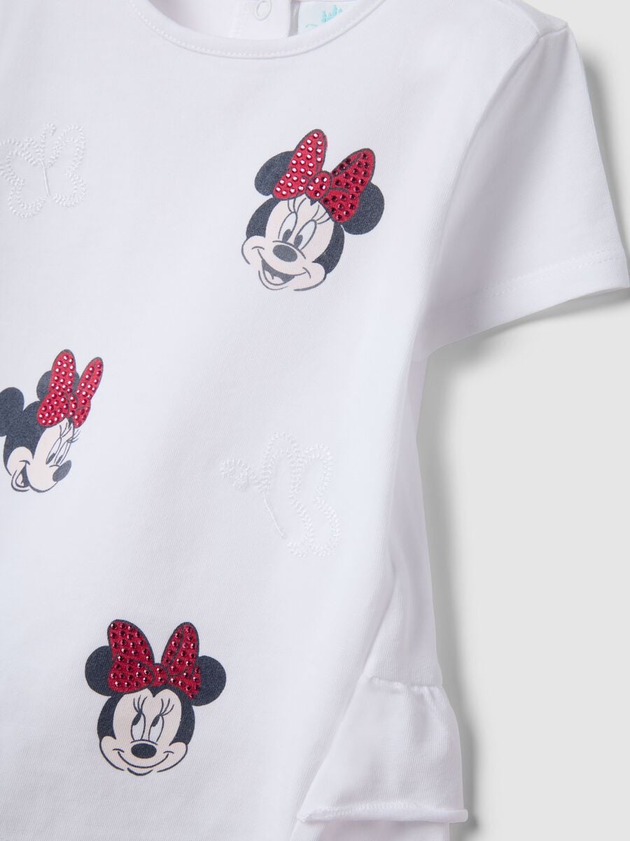 Disney Girls' Multicolour Stretch Cotton Top and Trousers Set_2