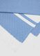 Blue pure cotton beach towel with fringes_2