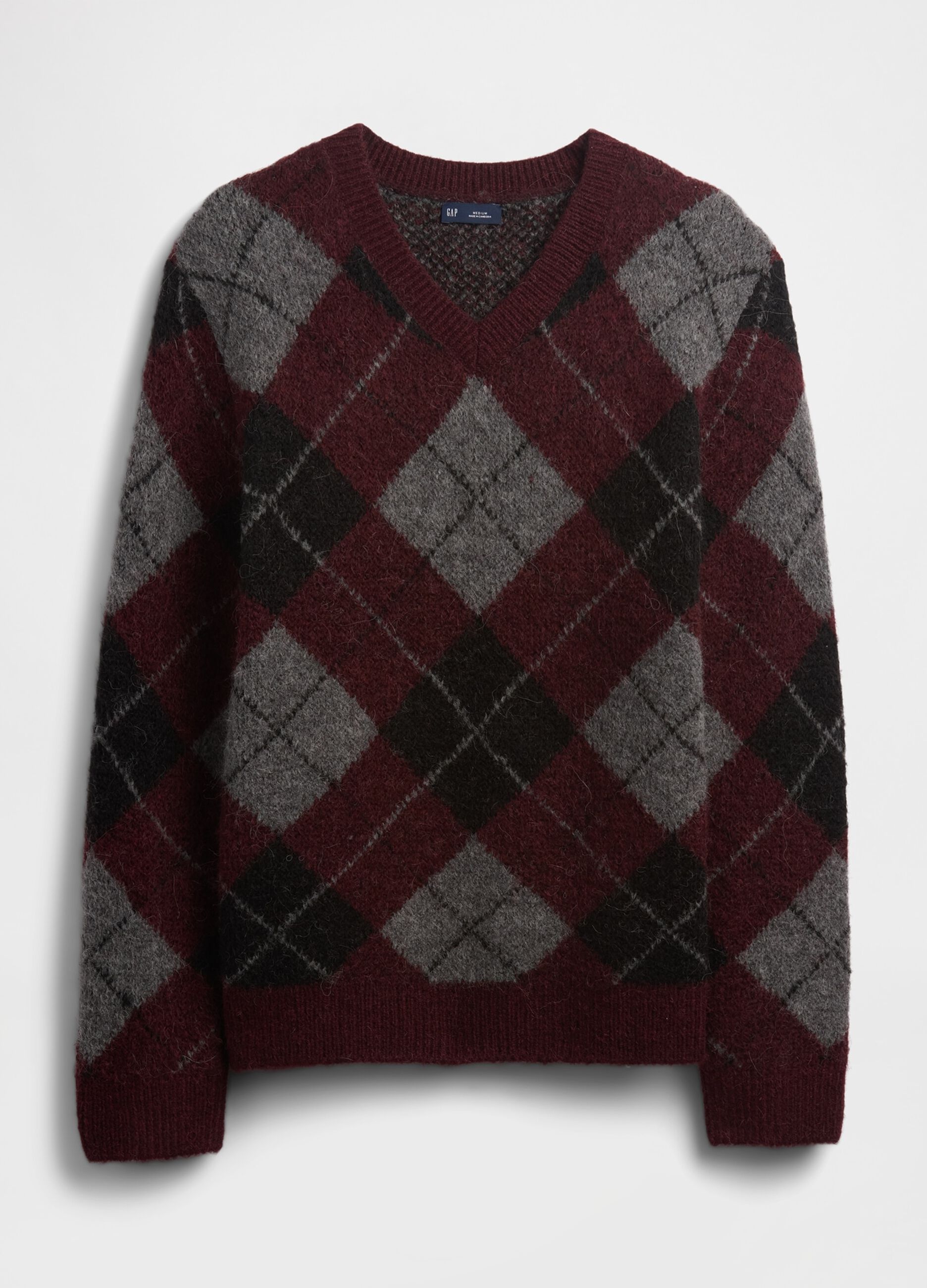 Multicolour pullover in stretch fabric with tartan pattern