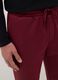 Red regular fit jogger trousers in cotton blend_3
