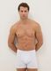 3-pack white mid-length boxer briefs in stretch organic cotton, regular fit_0