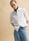 White pure cotton regular fit shirt with classic collar and buttons_0